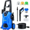 EVEAGE 2024 Upgrade 4200PSI Electric Pressure Washer with Foam Cannon - PWMA Certified Power Washer for Patios, Cars, and More - 3 Pressure Nozzles Included