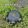 Akcesoria Black Fish Net Cage Fishnet Bezblezowy węgiel Loach pułapka wędkarska trwałe plastikowe pojemnik na błoto klatkowe pułapki rybackie