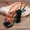 Arrow Strong Outdoor Heavy Slingshot Catapult Rubber Band Hunting Metal With Wrist Rest Handhold High Quality Random