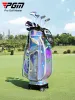 Bags PGM Golf Bag Waterproof Golf Bracket Bag Ladies Colorful Retractable Ball Bag Four Wheel Flat Push Air Consignment Bag 2022 New