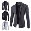 Heren Jackets Fashion Business Jacket Coat Casual Turn Down Collar Cardigan Men Accessoire