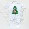 One-pièces Premier Noël Babygrow SleepSuit Noël bébé SleepSuit Boys Girls Vêtements mignons