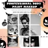 Краска для тела DIY Halloween Face Paint Kit Fangy Plord Zombie Body Art Painting Pigment Lafing Safe Белый и черный лицо краски для тела D240424