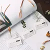 1pc Summer Story Short Creative Plastic Vintage Dried Flower Transparent Student Book Page Separator Small Card Bookmark