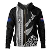 Herrtröjor tröjor Nya Zeeland Waitangi Day Lizards Maori Graphic Zip Hoodie Nytt i hoodies Sweatshirts Hoodies för män Pullover Coat Y2K Tops 240424