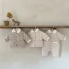 One-Pieces Newborn Baby Winter Romper 03Years Boy Girl Long Sleeve Fleece Thicken Warm Jumpsuit Outwear Padded Cotton Infant Clothes