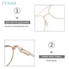 Men Women Double Bridge Eyeglasses Metal Full Rim Pilot Glasses Frame With Spring Hinge For Prescription Lenses 240415