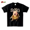 Tool Sing Family Shirt Movie Film Cosplay koszula śmieszne koszule zaśpiewaj dzieci dorosłych T -koszulka Rodzina pasująca do strojów pasująca para