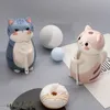 12 Stile süße Katzenkeramik -Becher kreative handbemalte 3D -Tassen mit Griff Kaffee Tee Milch Frühstückstassen schöne Geschenke 240418