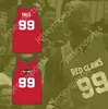 Numéro de nom personnalisé pour hommes / enfants Tacko Automne 99 Maine Basketball Red Jersey 1 Top cousé S-6XL