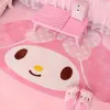 Blazers 100x150cm Cartoon Saniro My Melody Carpet Kawaii Home Soft Fur Taps enfants Chambre chambre salon salon Mat de sol Decor