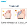 Treatment 2Pcs Threehole Little Toe Separator Overlapping Toes Bunion Blister Pain Relief Toe Straightener Protector Foot Care Tool C1794