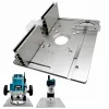 Shavers aluminiowy stół routerze płyta wkładka z miernikiem MITER dla ławek drewna stół tajna grawerowanie trymera