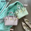 Platinum Handbag Summer Fantasy Purple Bubble Green Mini petite couche de bandeau Cowhide Cow-Fody Sac pour femmes et simple cuir authentique fait à la main