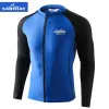 Футболки саболай мужчины Lycra с длинным рукавом пальто для серфинга Rashguard