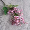 Fleurs décoratives petites fleurs artificielles branche cerise pêche fleur de table d'accueil accessoires décor