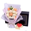 Fleurs couronnes savon décoratif bouquet rose cadeau préservé éternel rouge violet bleu box de Noël mariage la maison de la Saint-Valentin Drop de dh6w5