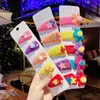 Haaraccessoires 5/10 PCS/SET KINDEREN Leuke cartoon Flower Star Fruit Ornament Hair Clips Baby Girls Lovely Nylon Hairspins Kids Hair Accessoires