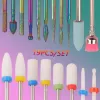 Bits 19pcs Nail Drill Bits Sets 3/32 Inch Cuticle Electric Nail File And Ceramic Acrylic Gel Nail Bit Kit Acrylic Nail Art Tools