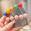 Hair Accessories Summer Children Cute Colors Sweet Ball Hair Comb Girls Sweet Broken Hair Organize Artifact Hairpins Kids Hair Accessories