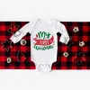 Één-stuks mijn eerste kerstnasgeboren bodysuit baby lange mouw romper jumpsuit baby meisjes jongens unisex playsuit outfit xmas feestkleding