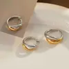 The Magic Three Rings of Love Cool Style Ring Womens Simple Fashion Populari di alto senso di lusso a due colori aperti con anelli originali Cartiraa