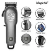 Trimage de cheveux de finition professionnelle de mode magique pour hommes Rasage de batterie Liion rechargeable Clipper électrique réglable 240411