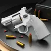 Gunspeelgoed Continu Fireing ZP5 357 Revolver Launcher Pistol Soft Dart Bullet Toy Gun CS Outdoor Game Weapon For Kids Adultl2404