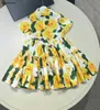 New baby skirt Gradient floral print Princess dress Size 110-160 CM kids designer clothes summer high quality girls partydress 24April