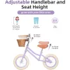 BICYLE 12 "Balance pour enfants, pas de vélo pour les tout-petits à la pédale pour une force de jambe d'apprentissage précoce et un équilibrage constant, un siège à cadran durable