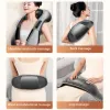 Massager Shiatsu Neck and Back Massager with Soothing Heat, Electric Deep Tissue 3D Kneading Massage Pillow for Shoulder, Leg, Body Musc