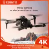 Drones K6 Max Drone 4K Profesyonel HD ESC Kamera Optik Akış Lokalizasyonu Fourway Engeli Kaçınma RC Quadcopter Helikopter Oyuncakları
