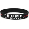 Party Gunst 9 Styles Trump 2024 Sile Bracelet America Flag Polsband Drop Delivery Home Garden Festieve Supplies Event Dhuer