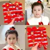 Hair Accessories 5 Pcs/Set Baby Girls Cute Red Plush Cartoon Flower Elastic Hair Bands Children Soft Scrunchies Rubber Bands Kid Hair Accessories