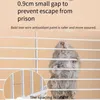 Små djurförsörjningsburar Pet Hamster Cage Acrylic transparent överdimensionerad dubbel däck villa lämplig för marsvindjur som matar b ottbq