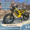 Bicicleta Akez Electric Bike com freio hidráulico, ebike offroad, 20*4,0, pneu gordo, 45 km/h, 7 velocidades, 1500W, 48V, 18AH, Estoque dos EUA