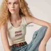 Designer di magliette da donna Primavera/estate Nuova lettere Acqua Diamond Sleeveless Top cisterna per outwear da donna L823773B
