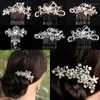 Hair Clips Crystal Pearl Combs Hairpin Tiaras Headpiece Pins Clip Hairbands Accessories Wedding Bridal Rhinestone Jewelry
