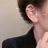 Boucles d'oreilles 4/5/6/7/8mm Boucles d'oreilles en zircon pour femmes sans trou d'oreille classiques brillants aimant coeur aimant de cœur