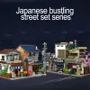 Bloques Cada Led City Estilo japonés Canteen Arquitectura Bloques de construcción de la casa de la noche Figuras de la cantina Noche juguetes para niños Regalos