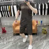 Tracce di sede da uomo maschile abiti da abbigliamento da uomo 2024 Nuova marca di moda estiva T-shirt casual tosto