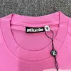 T-shirts masculins 23fw Studios Hellstar tendance laver le t-shirt à manches courtes en vrac rose Unisexe