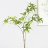 装飾的な花のためのプラスチックグリーン植物中国スタイルのフラワーアレンジメントDIYリビングルーム1PC