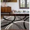 Carpets Modern Wavy Circles Design Area Rapier 5'3 "x 7'3" Gray