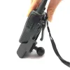 Cameras Radio Holder with Belt Clip with Diamond Plate Compatible with 1 inch rubber ball for Car Motorcycle Interphone