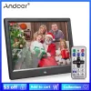 Quadros Andoer 10.1inch Photo Digital Frame 1280 * 800 IPS Screen Desktop Álbum eletrônico com controle remoto para presente de Natal