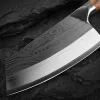 Knivar Kök Knivar Cleaver Chef Knife Rostfritt stål Rakkniv Skiv Skivning Hackning Kött kinesisk slaktkniv trähandtag presentförpackning