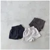 Shorts 2024 Summer Baby Cotton Infant Girl Girl Solid Casual Fashion Sports Sports Clothes Versatile