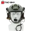 Protetor Tacsky Tactical ARC Capacete Rail Mount Comtac II Proteção auditiva Ruído de cancelamento de pickup fone de tiro + U94 PTT