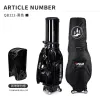 Bags PGM Golf Bag Waterproof Golf Bracket Bag Ladies Colorful Retractable Ball Bag Four Wheel Flat Push Air Consignment Bag 2022 New